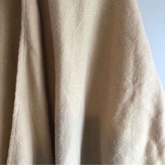 Beautiful lite brown fringed wrap/shawl cover perfect for those fall days/nights - Picture 5 of 16